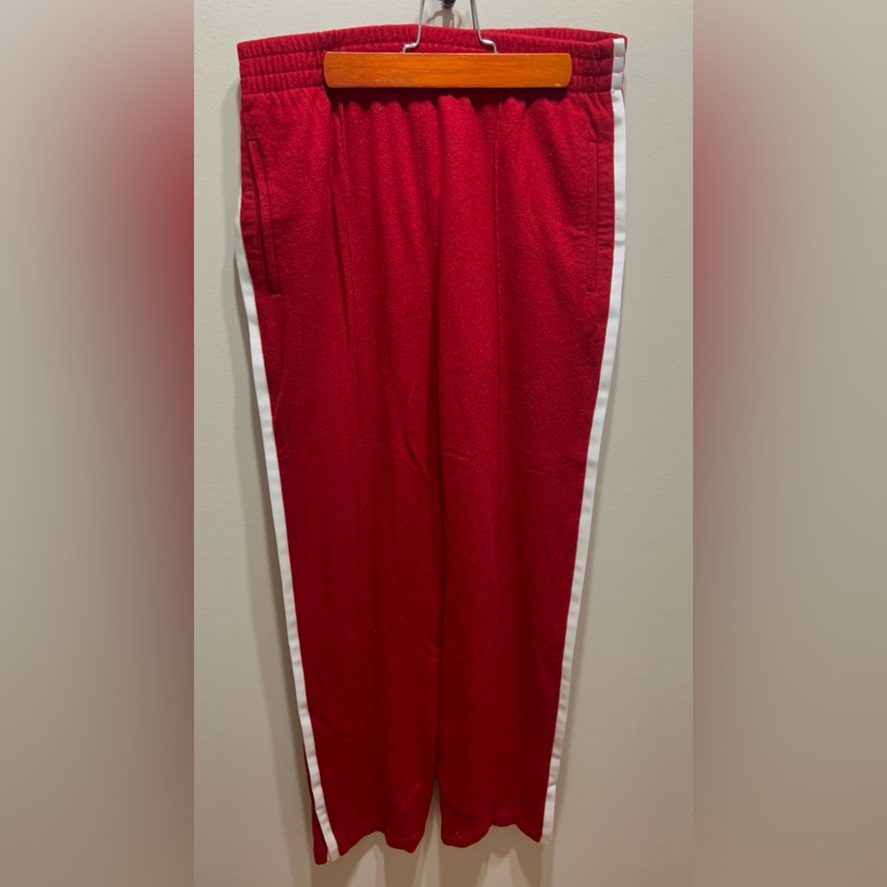 rag & bone knit track pants trousers with white trim